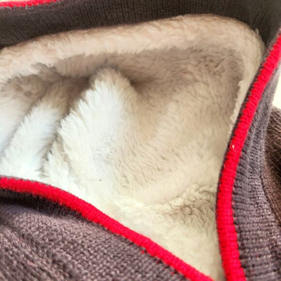 🧸 Hanna Andersson Polar Bear Sherpa Fair Isle Knit Hoodie 12-18 mos | 75 cm - Picture 7 of 10